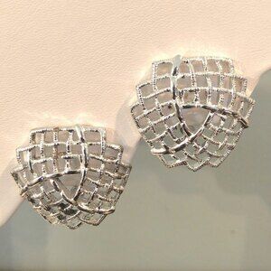 Sarah Coventry Silver Filigree Clip On Earrings